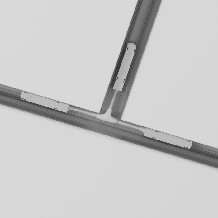 Коннектор питания Т-образный Gravity белый Maytoni TRA004CWT-22W