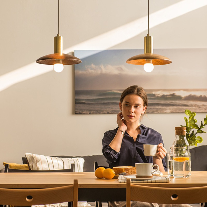 Подвесной светильник WOOD Light brown ImperiumLoft