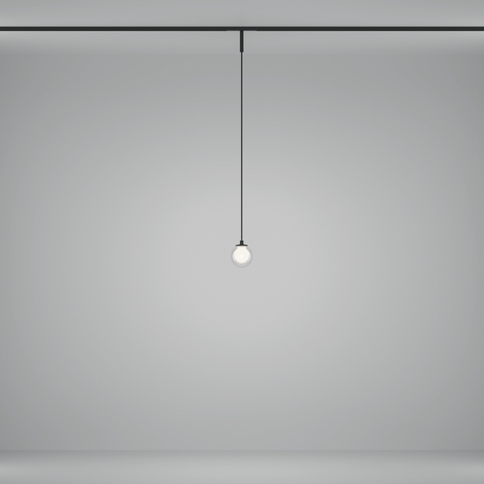 Трековый подвесной светильник Maytoni Bubble TR181PL-1-4WTW-B