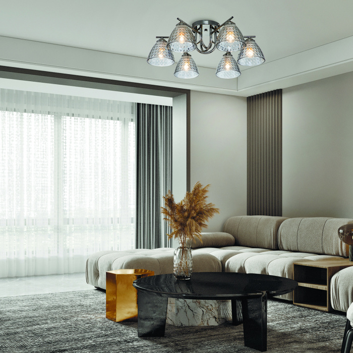 Потолочный светильник ADONIS ESCADA 659/6PL Black