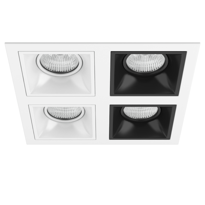 Комплект из светильников и рамки DOMINO Domino Lightstar D54606060707