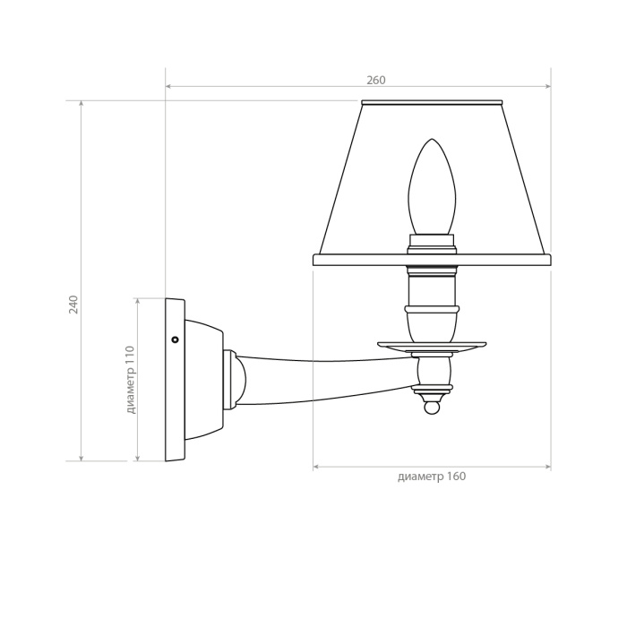 Бра Covali WL-31078