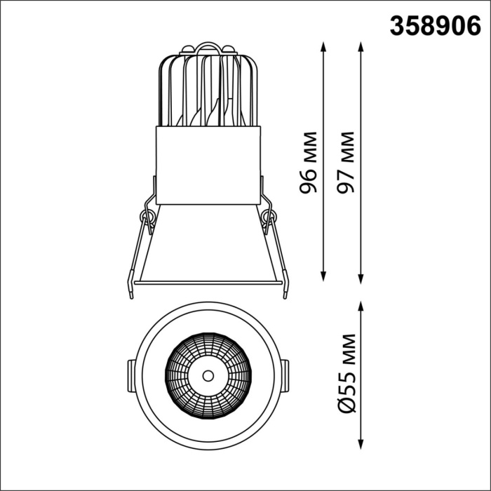 Светильник встраиваемый SPOT NOVOTEСH 358906