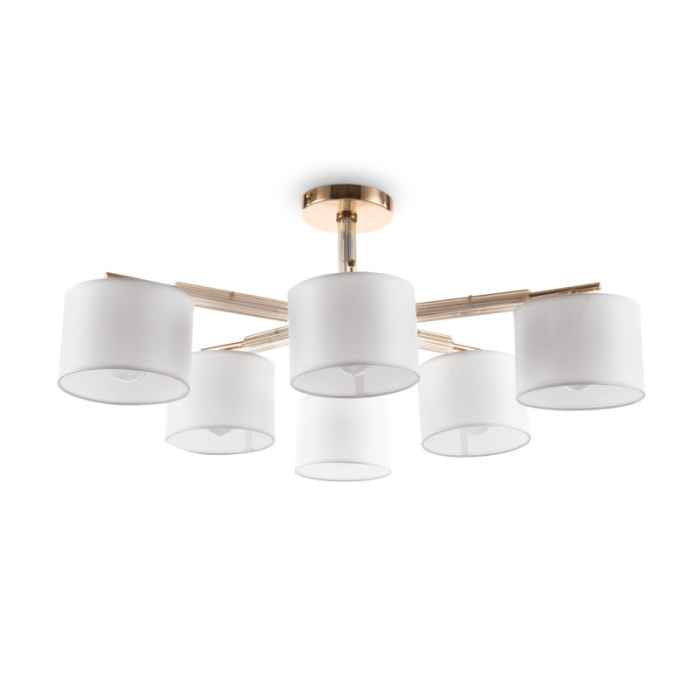 Люстра на штанге Freya Pipe FR5386CL-06G