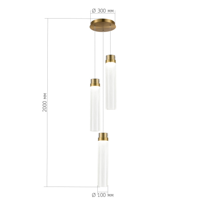 Подвесной светильник ST LUCE CHAMPAGNE SL6236.303.03