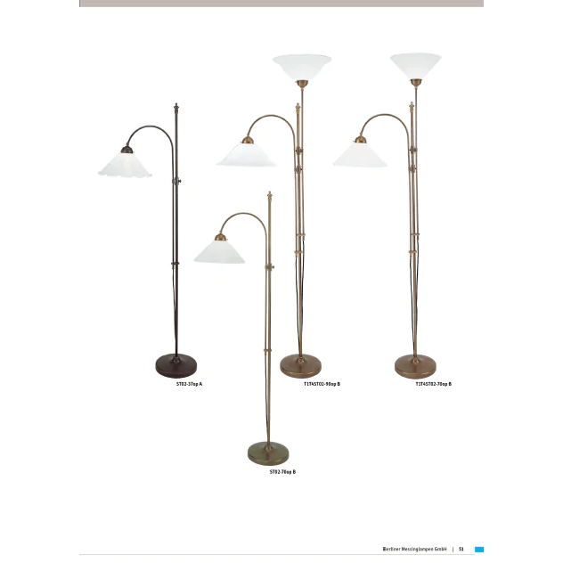 Торшер Berliner Messinglampen T1T4ST02-90opB