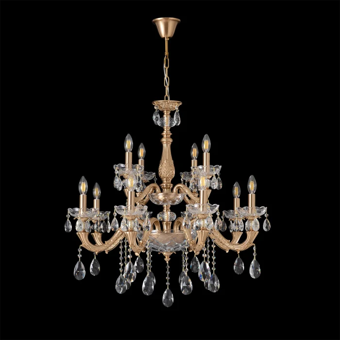 Подвесная люстра Crystal Lux ELIZABETH SP8+4 BRASS