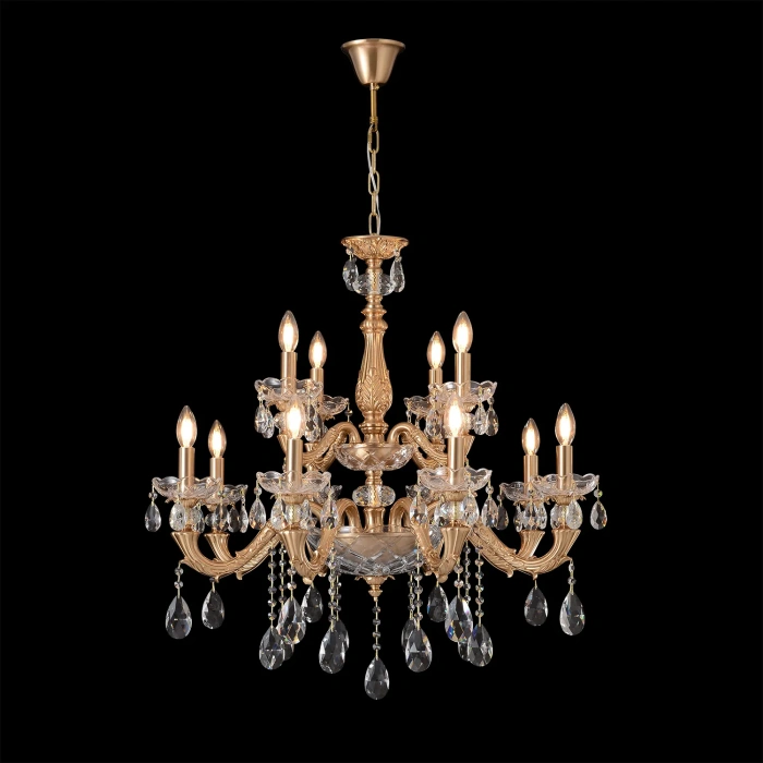 Подвесная люстра Crystal Lux ELIZABETH SP8+4 BRASS