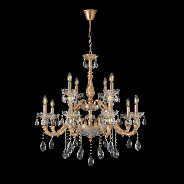 Подвесная люстра Crystal Lux ELIZABETH SP8+4 BRASS