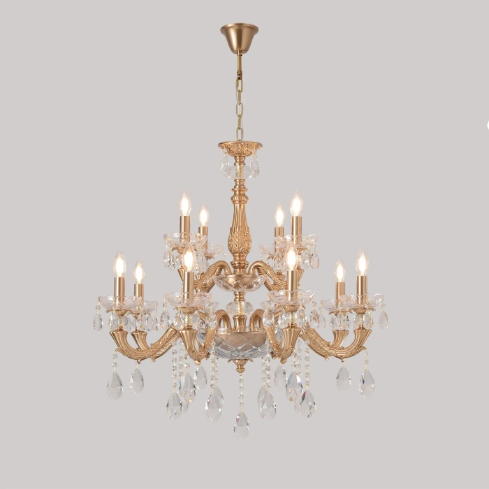 Подвесная люстра Crystal Lux ELIZABETH SP8+4 BRASS