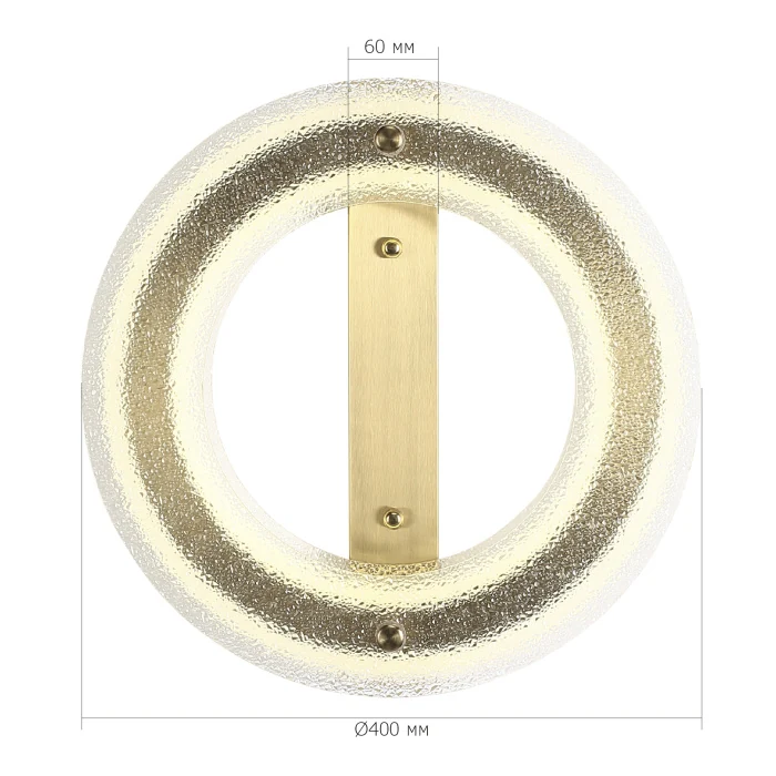 Светильник потолочный ST-Luce золотистый/Прозрачный LED 1*30W 4000K SL6245.202.01