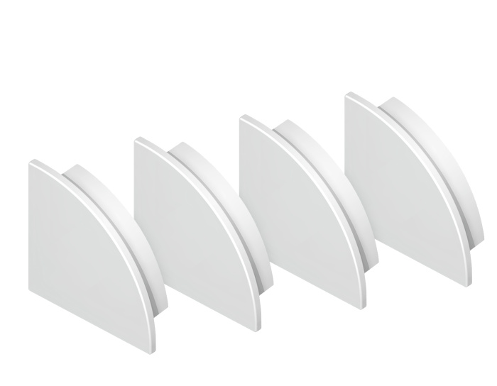 Заглушка для углового круглого алюминиевого профиля GP2100 (комплект 4шт) Ambrella light GP8460