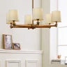 Люстра на штанге ImperiumLoft Stavra Jorgenson White/Light Wood 203575-26