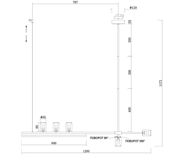 Люстра Kink Light Рия 07618-120,36