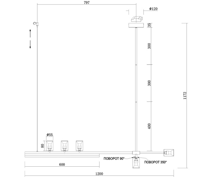 Люстра Kink Light Рия 07618-120,36