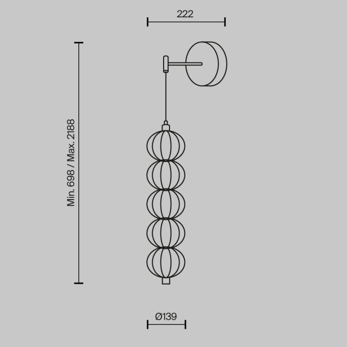 Бра Maytoni Golden cage MOD216WL-L10G3K