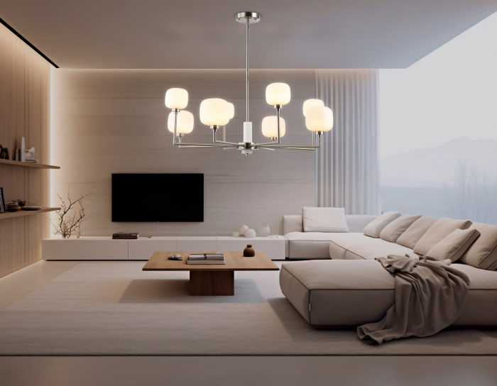 Люстра на штанге с мрамором AMBRELLA light LH53003