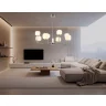Люстра на штанге с мрамором AMBRELLA light LH53003