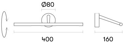 Подсветка для картин Leds C4 SIENA LED Gold