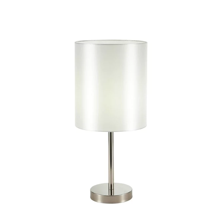 SLE107304-01 Настольная лампа Никель/Белый E14 1*40W