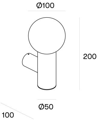 Светильник для ванной комнаты Leds C4 MIST Single