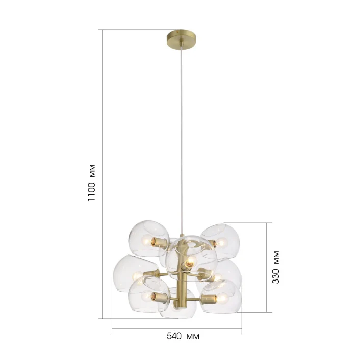 Люстра подвесная CALMARE ST LUCE SL434.203.09