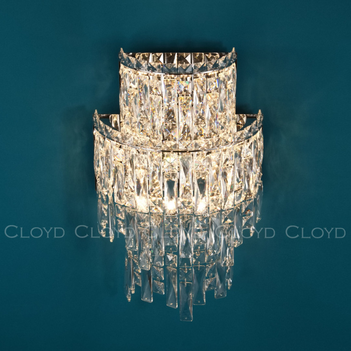 Бра Cloyd ANTREA W2 / выс. 48 см - хром (арт.20340)