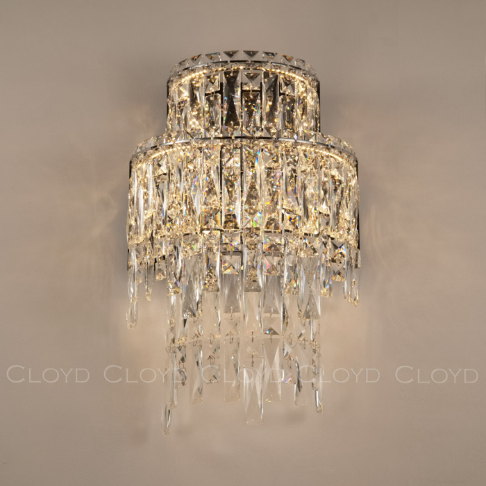 Бра Cloyd ANTREA W2 / выс. 48 см - хром (арт.20340)