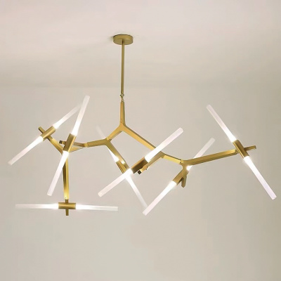 Люстра Cloyd XANT C14 / L130 см - золото мат. (арт.10801)