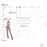 Подвесной светильник Loft it Thread 10388P/A Brass
