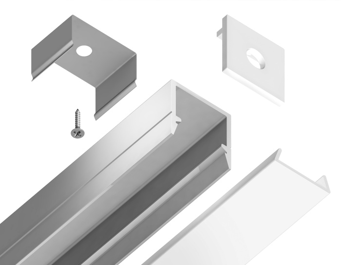 Алюминиевый профиль накладной ILLUMINATION AMBRELLA LIGHT GP1650AL