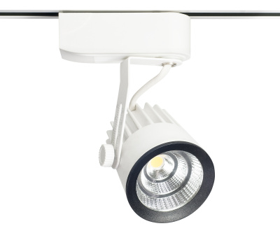 Трековый светильник белый d-7,2 h-15,5 Led15W (4000К) Kink Light 6470