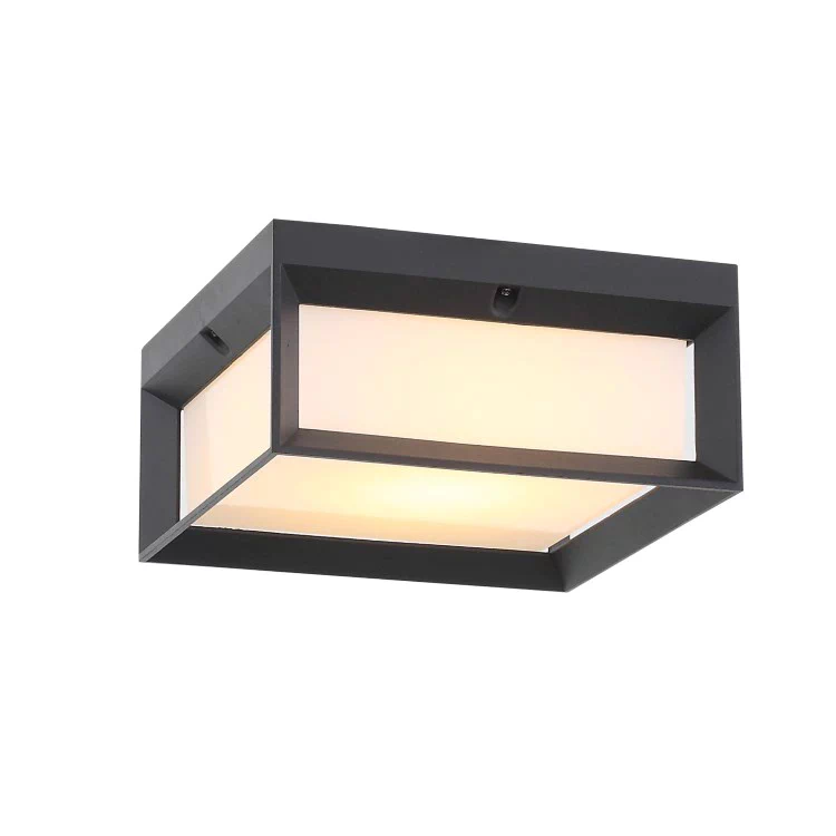Светильник уличный потолочный ST-Luce SL077.402.01 Черный/Белый LED 1*12W