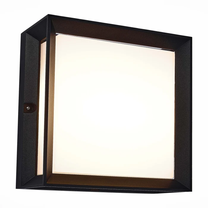 Светильник уличный потолочный ST-Luce SL077.402.01 Черный/Белый LED 1*12W
