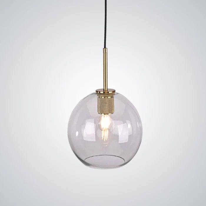 Подвесной светильник RH Utilitaire Globe Pendant Brass ImperiumLoft