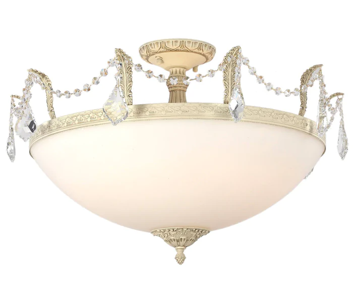 Люстра потолочная Lucia Tucci BARLETTA 182.10 D720 cream white