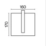 Настенный светильник Maytoni Line O484WL-L6GF3K
