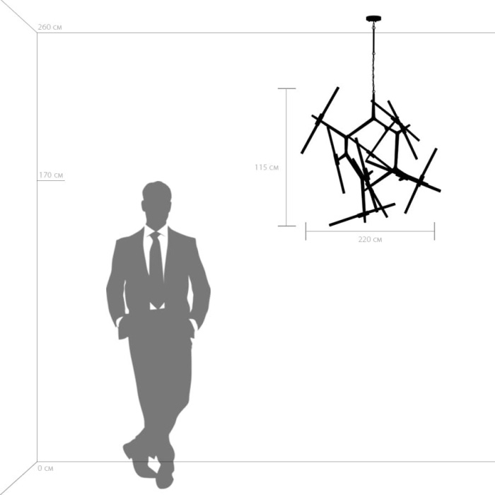 Подвесная люстра Struttura LIGHTSTAR 742203