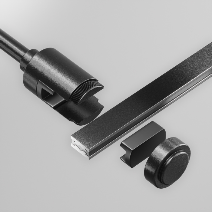 Крепление настенное Wall одинарное удлиненное Flarity черный Maytoni TRA155CW-SL1-B