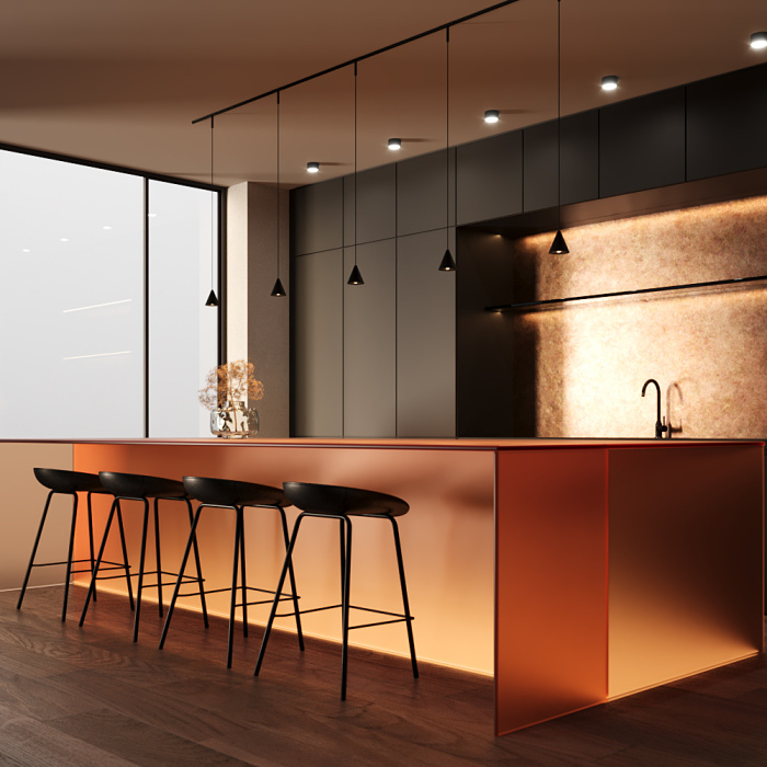 Трековый подвесной светильник Maytoni Cono TR182-1-5WTW-M-B