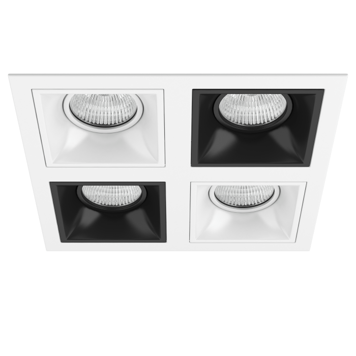 Комплект из светильников и рамки DOMINO Domino Lightstar D54606070607