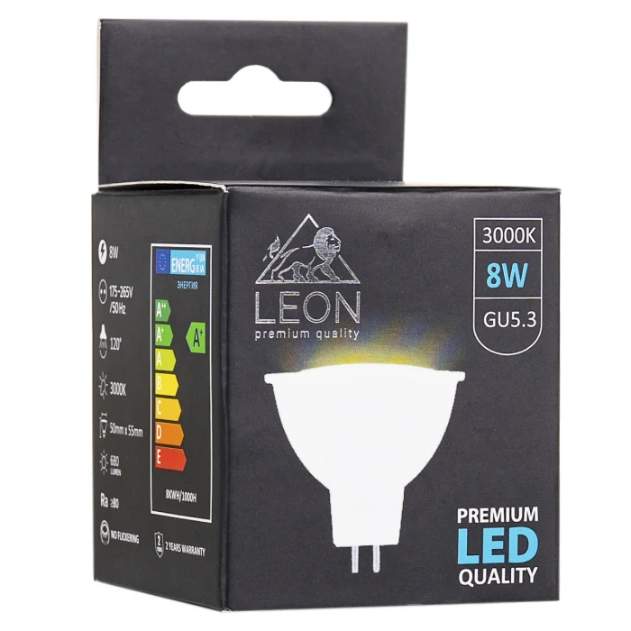 Светодиодная лампа Leon LE-MR16-8W-3000K