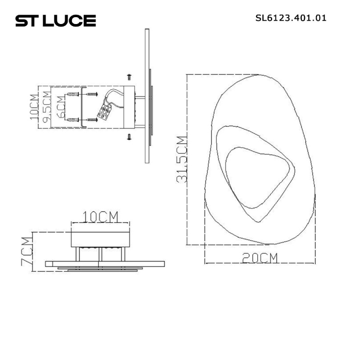 Настенный светильник ST LUCE MUSE SL6123.401.01