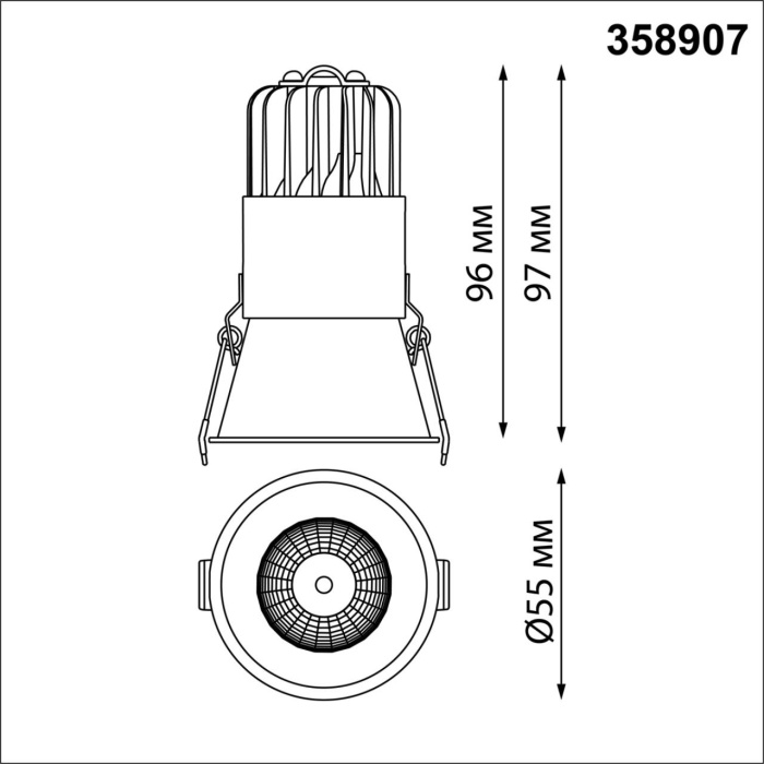 Светильник встраиваемый SPOT NOVOTEСH 358907