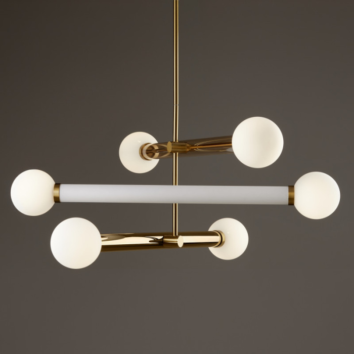 Люстра на штанге Freya Cross FR5381PL-06G