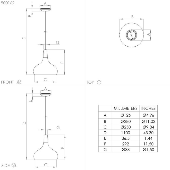 Подвесной светильник EGLO SABINAR 900162