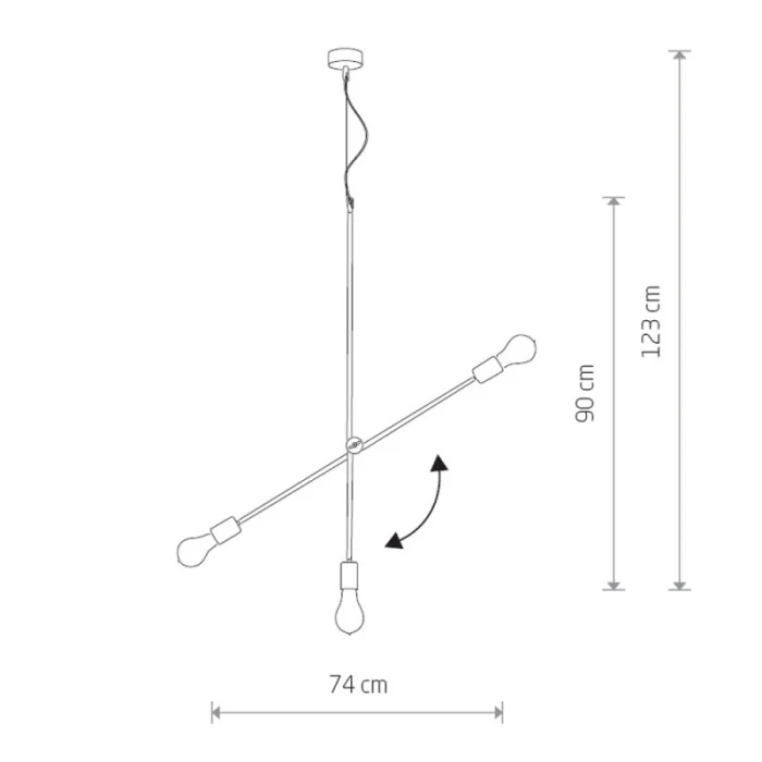 Подвесная люстра Nowodvorski Sticks 6268