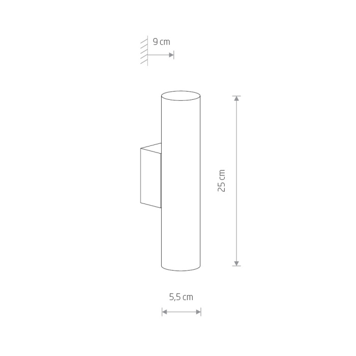 Бра Nowodvorski Eye wall Black 8072