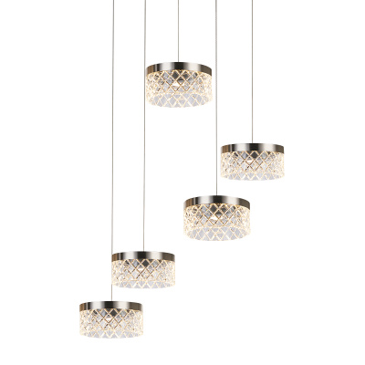 Подвесной светильник Delight Collection Diamond cut MD21020075-5A satin nickel