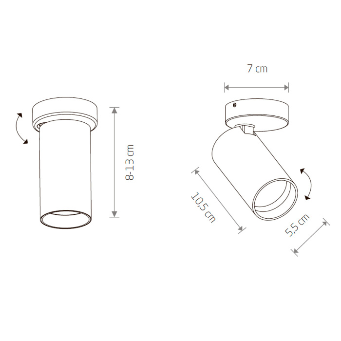 Накладной светильник спот Nowodvorski Mono Black/Gold 7763